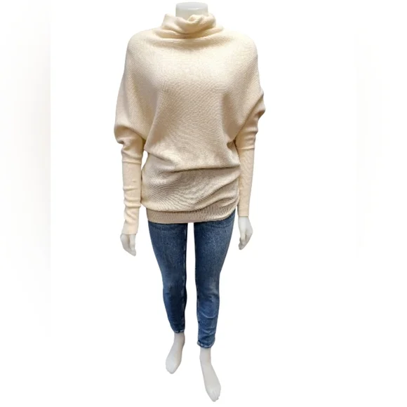 Allsaints EUC Lambswool Cashmere Knit Cream Sweater Size XS - Picture 2 of 9